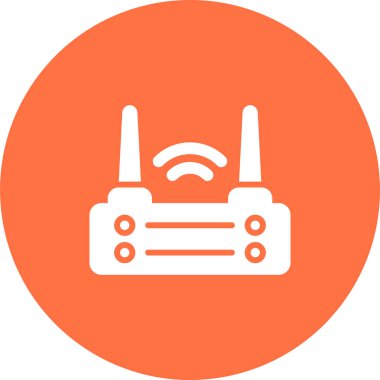 Wi-Fi yönlendirici simgesi, vektör illüstrasyonu