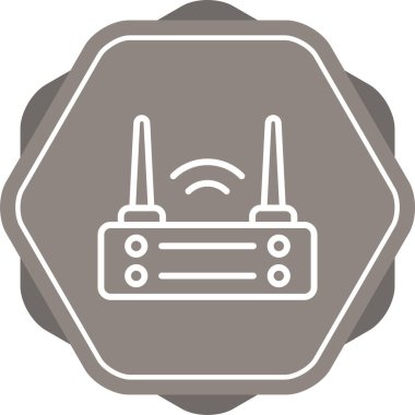 Wi-Fi yönlendirici simgesi, vektör illüstrasyonu