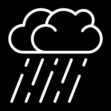 Bulut simgesi, vektör illüstrasyonu