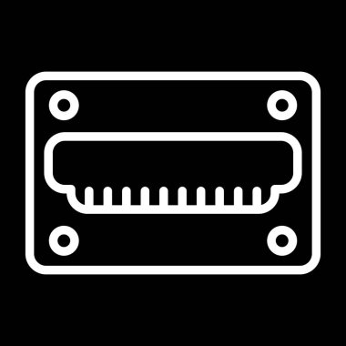 hdmi simgesi, web tasarımı için resimleme