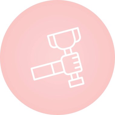 kupa ödül ikonu vektör illüstrasyonu 