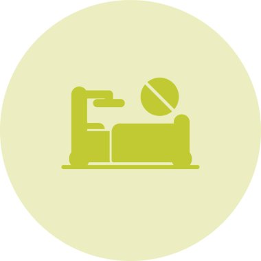 yatak ağı simgesi, basit vektör illüstrasyonu