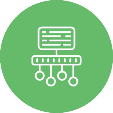 Zaman Çizgisi Web simgesi vektör çizimi