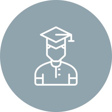 Student icon, vector illustration simple design