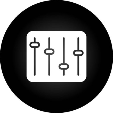 Eşitleyici modern simgenin vektör illüstrasyonu