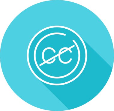 Uygulamalar ve web siteleri için kapatılan altyazı veya altyazı düz vektör simgesi