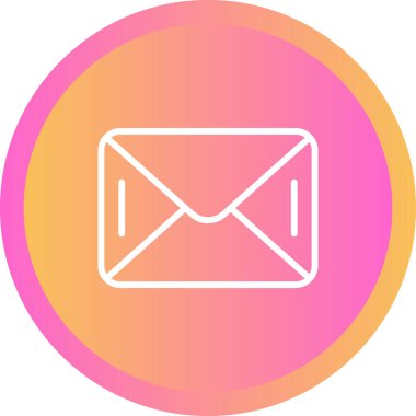 e- posta iletisi simgesi, vektör illüstrasyonu 