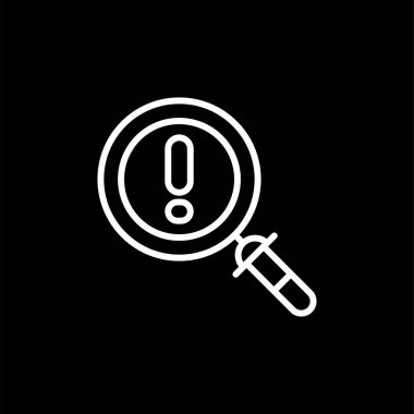 Uyarı, uyarı simgesi vektör illüstrasyonu 