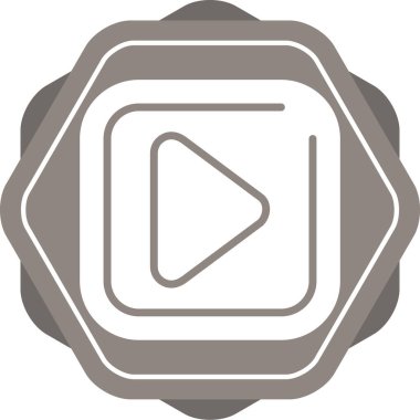 kare simgesi, vektör illüstrasyonunu çal