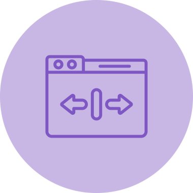 Uygulamalar ve web siteleri için ölçeklenebilirlik veya ölçeklenebilir sistem çizgisi resim vektörü simgesi