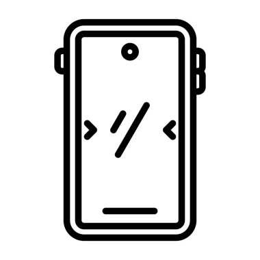 akıllı telefon web simgesi vektör çizimi 