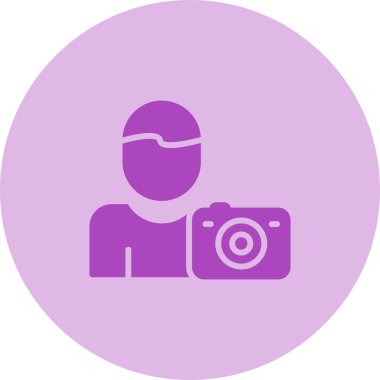 Fotoğraf simgesi, vektör illüstrasyonu basit tasarım