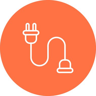 kablo bağlantı simgesi web illüstrasyonu