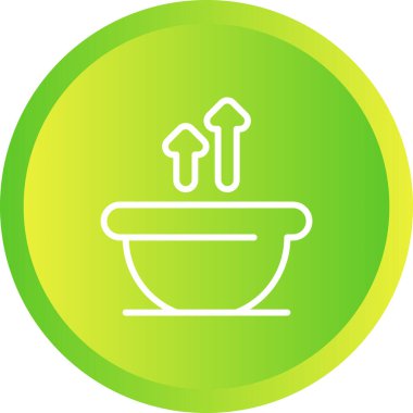 Çorba. Web simgesi basit tasarım