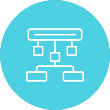 hiyerarşi. Web simgesi basit illüstrasyon 