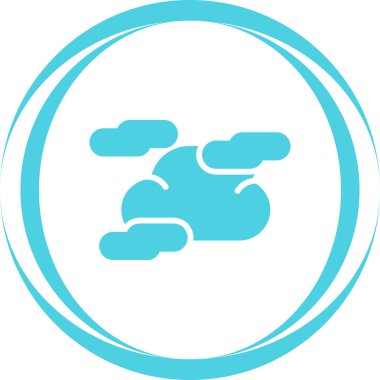 Bulut. Web simgesi basit illüstrasyon 