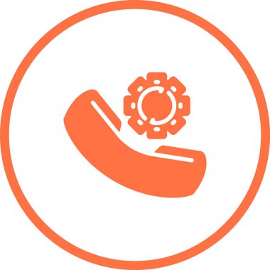 telefon arama simgesi, vektör illüstrasyonu 