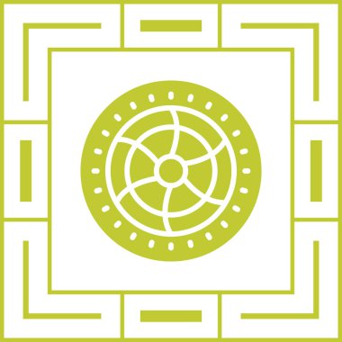 Soğutma hayran simgesi, vektör illüstrasyonu