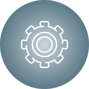 dişli web simge vektör çizim 