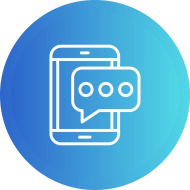 SMS iletisi simgesi, vektör çizim