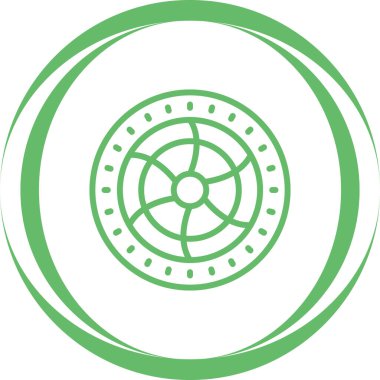 Soğutma hayran simgesi, vektör illüstrasyonu