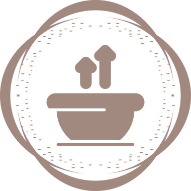 Çorba. Web simgesi basit tasarım
