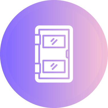 Kapı simgesinin vektör illüstrasyonu