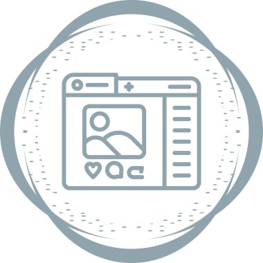 vektör çizimi sosyal medya simge