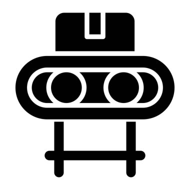 Taşıyıcı Şerit simgesi, vektör illüstrasyonu 