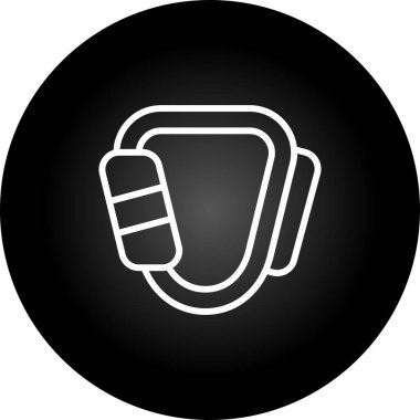  Karabinalı ağ simgesi vektör çizimi 