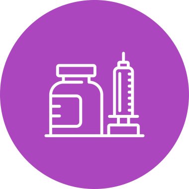 - Uyuşturucu. Web simgesi basit illüstrasyon