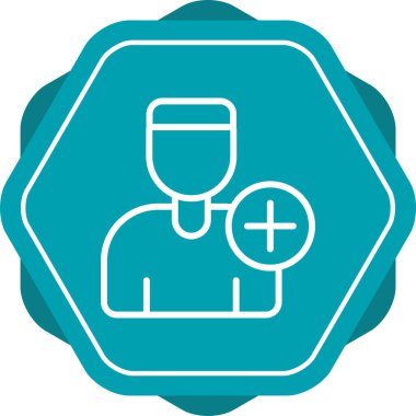 kullanıcı ekleme simgesi vektör illüstrasyonu 