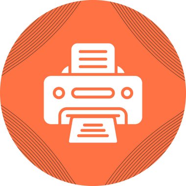 Yazıcı web simge vektör çizim 