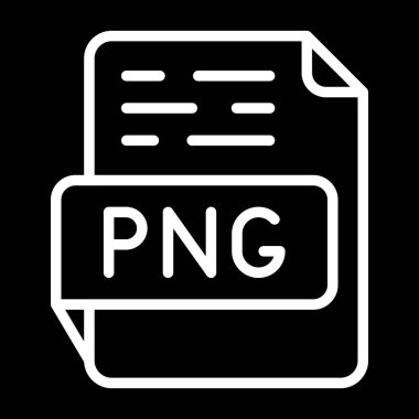 Web Tasarımı için Png Dosya Simgesinin Modern Düz Tasarımı