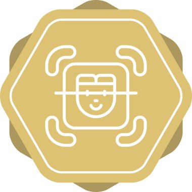 Resim Tarayıcı web simgesi, basit vektör illüstrasyonu