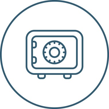 Güvenli vektör web simgesi illüstrasyonu