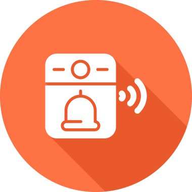 Video Kapı Çanı simgesinin vektör illüstrasyonu