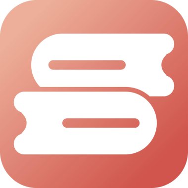 kitaplar düz simge, vektör illüstrasyonu