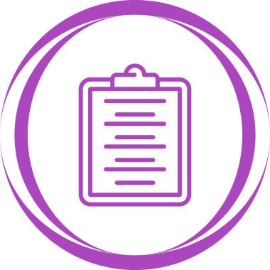 Yazı tahtası. Web simgesi basit illüstrasyon