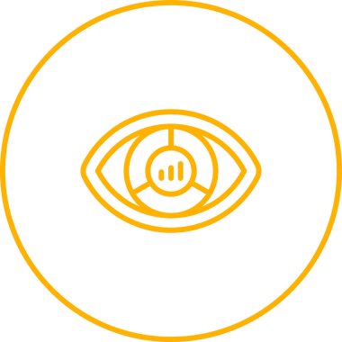 Veri Görselleştirme simgesi, vektör illüstrasyonu 