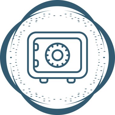 Güvenli vektör web simgesi illüstrasyonu