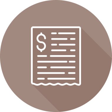 Bill vektör simgesi modern illüstrasyon