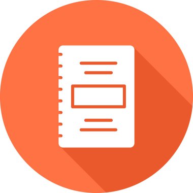 Not defteri web simge vektör çizim 