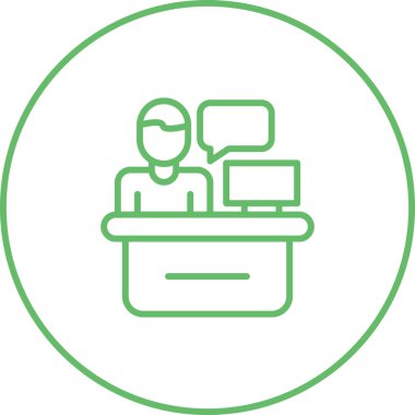 Akademik Danışman Modern simgesinin vektör çizimi