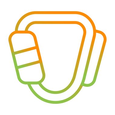  Karabinalı ağ simgesi vektör çizimi 