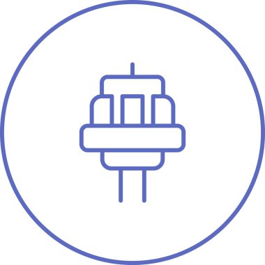 Fiş. Web basit simgesi illüstrasyonu