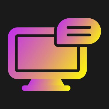 Bilgisayar web simge vektör çizim