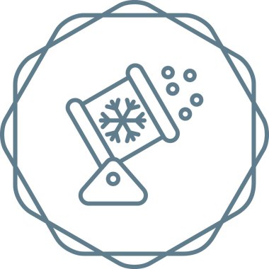 Kar Makinesi ikon vektör çizimi 