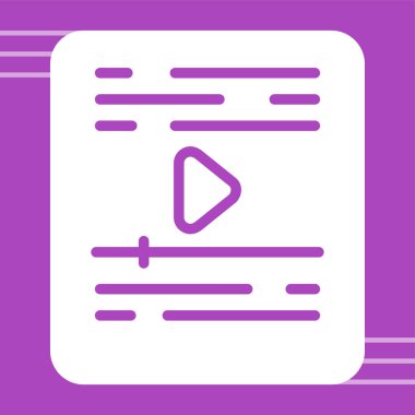 Video player vector icon design 