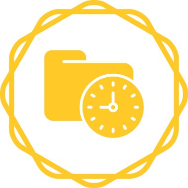 Alarm saat simgesi modayla izole edilmiş arkaplan